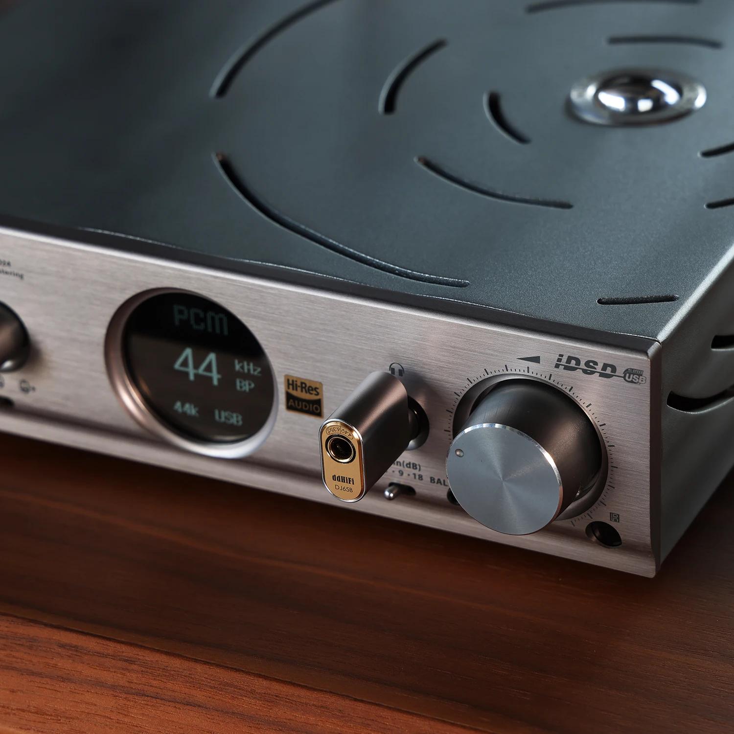 Adaptateur Audio DD ddHiFi DJ65B(AL) mâle 6.35mm à femelle 4.4mm pour appareils d'amplificateur de b