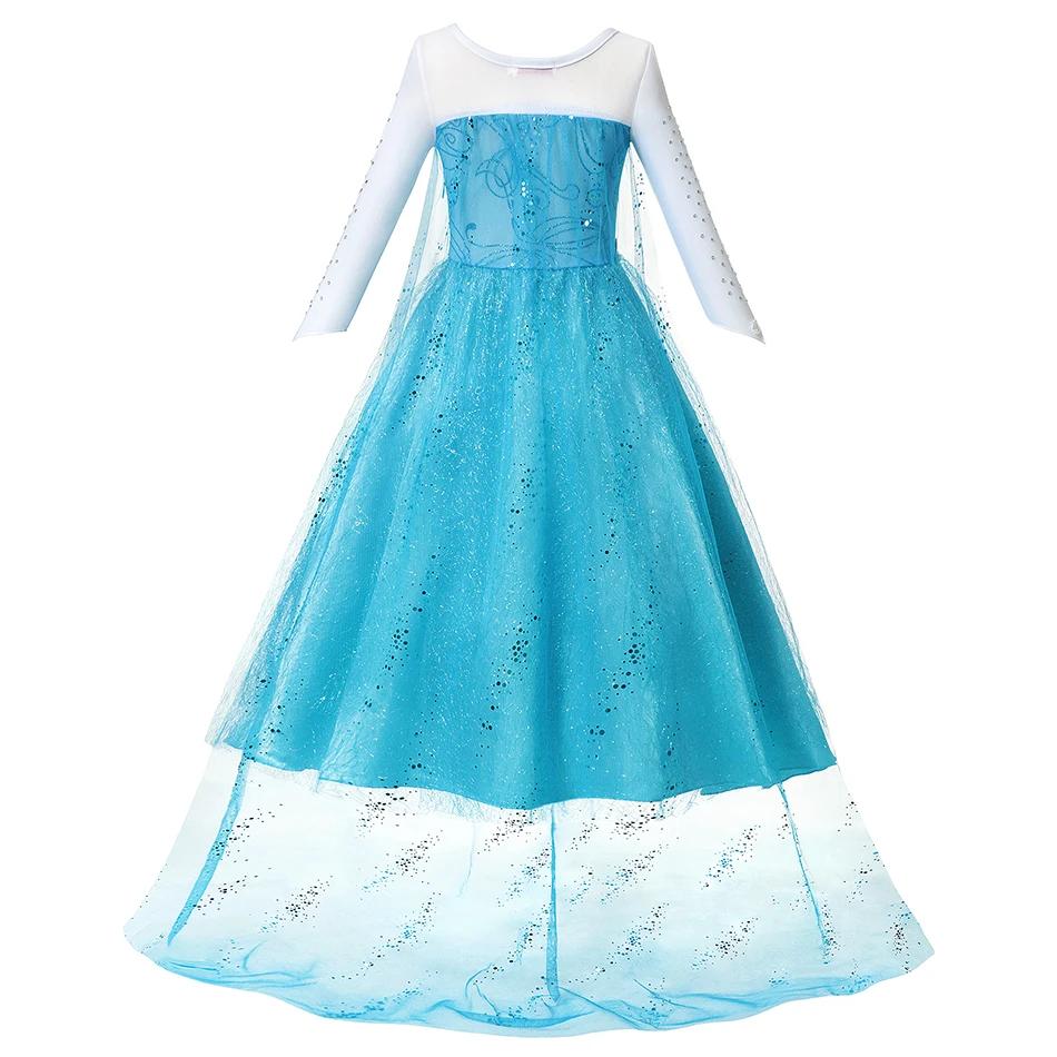 Costume d'été fantaisie reine Elsa Anna pour filles, robe de princesse pour tout-petits, fête Cospla
