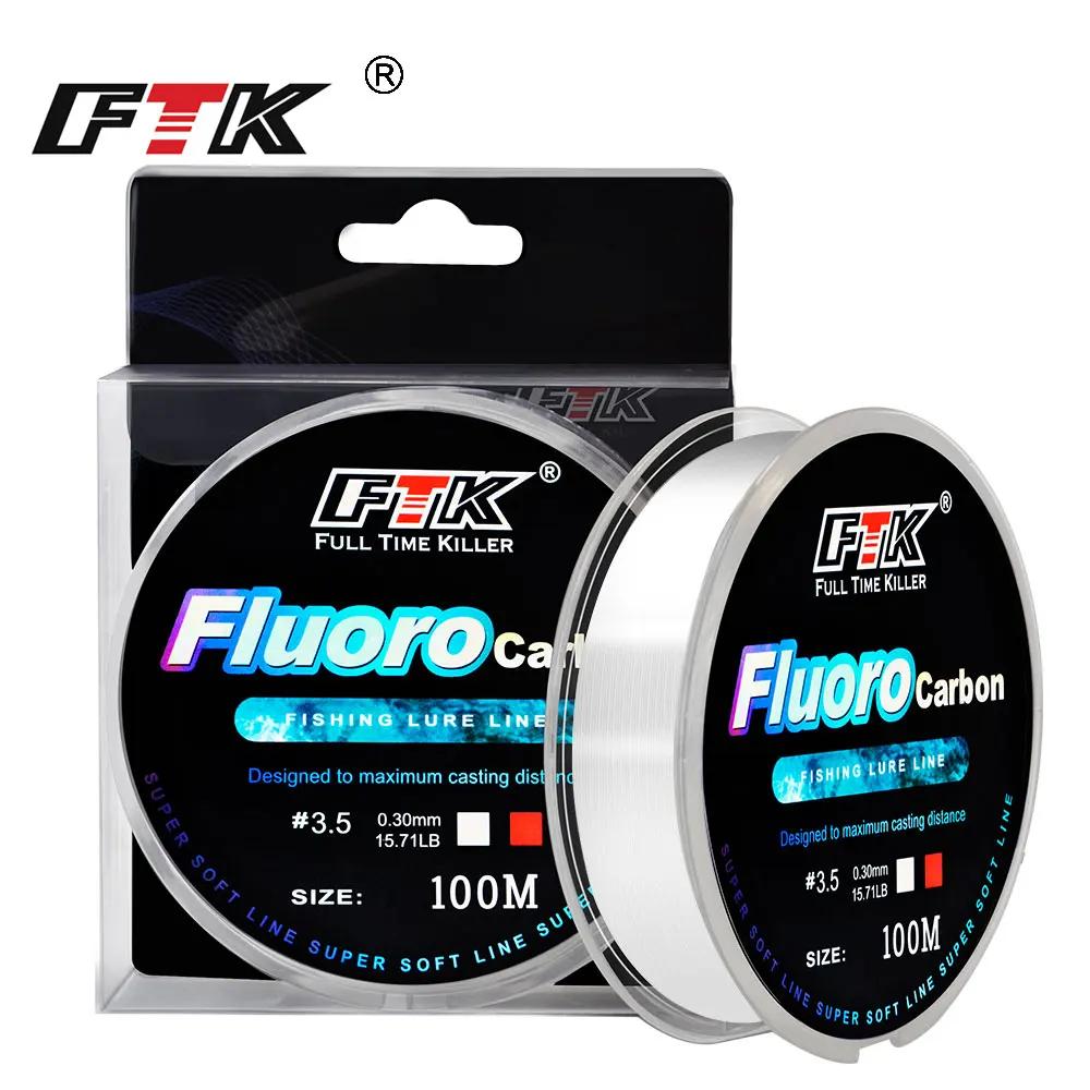 FTK 100m ligne de pêche en fluorocarbone 4.13-34.32LB revêtement en fluorocarbone japon Fiber de car