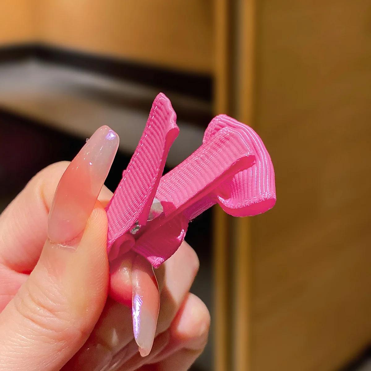 30 pinces à cheveux en tissu à nœud aléatoire coloré adaptées à un usage quotidien comme accessoires