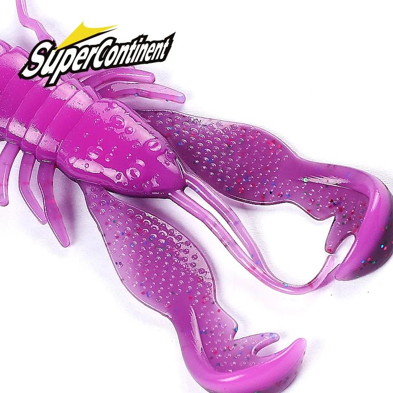 Supercontinent Filet Craw 40mm/15 pièces 70mm/6 pièces leurre souple leurres de pêche crevette homar