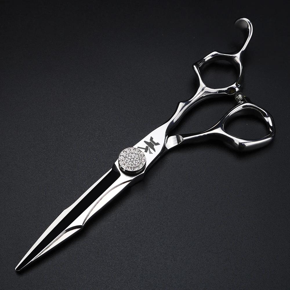 Ciseaux à cheveux artisanaux CNC 6 pouces, ciseaux de coupe et d'amincissement en acier japonais 440