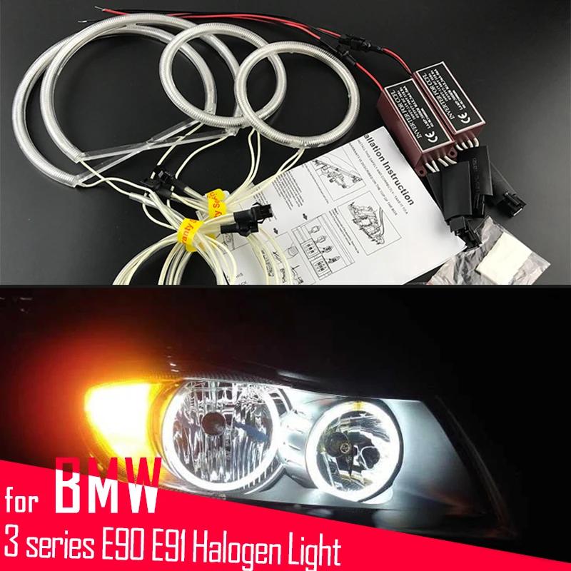 Pour BMW série 3 E90 E91 pré-LCI berline Touring 316i 318i 320i 05-08 phare halogène blanc CCFL Ange