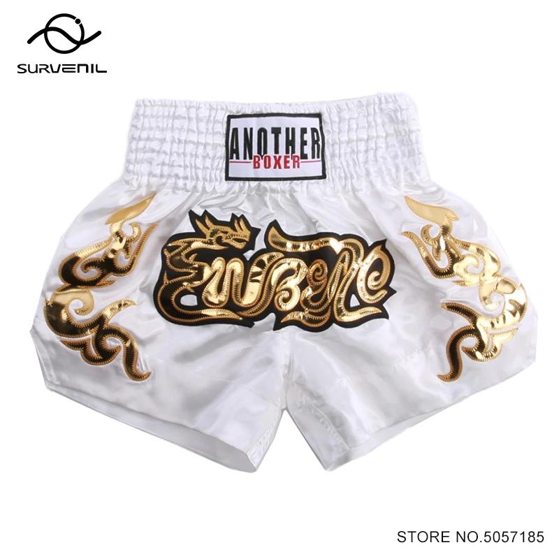 Muay Thai Shorts 2024 nouvelle Cage Fight Kickboxing MMA pantalons hommes femmes enfants broderie Sa