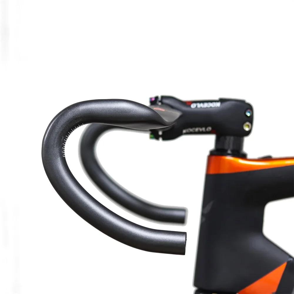 Guidon de vélo de route en carbone T1000, 31.8X380/400/420/440mm, routage interne mat UD, accessoire