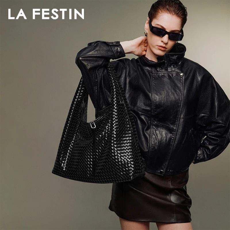 Sac à main pour femme LA FESTIN, nouvelle tendance, sac à bandoulière, sac tissé, grand sac à main,