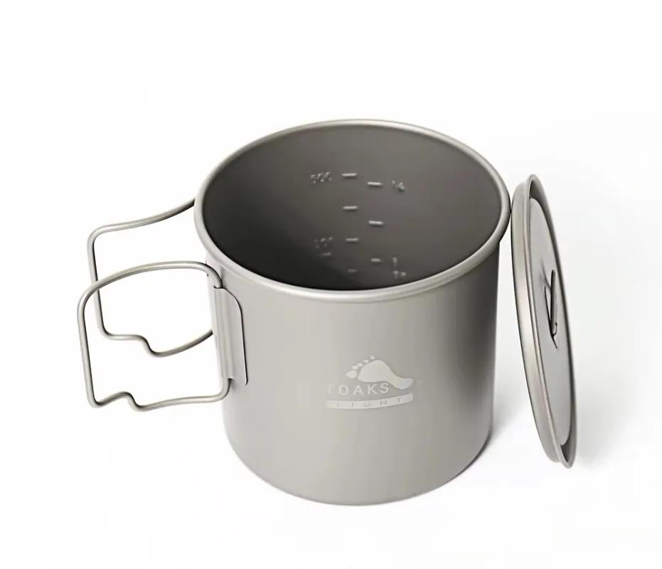 Tasse TOAKS 650ml titane ultraléger pour camping - vaisselle extérieure légère équipement randonnée