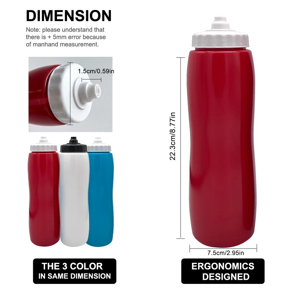 UICE bouteille d'eau de Hockey sur glace sans BPA bouteille de sport de Hockey 750/950/1000ML équipe