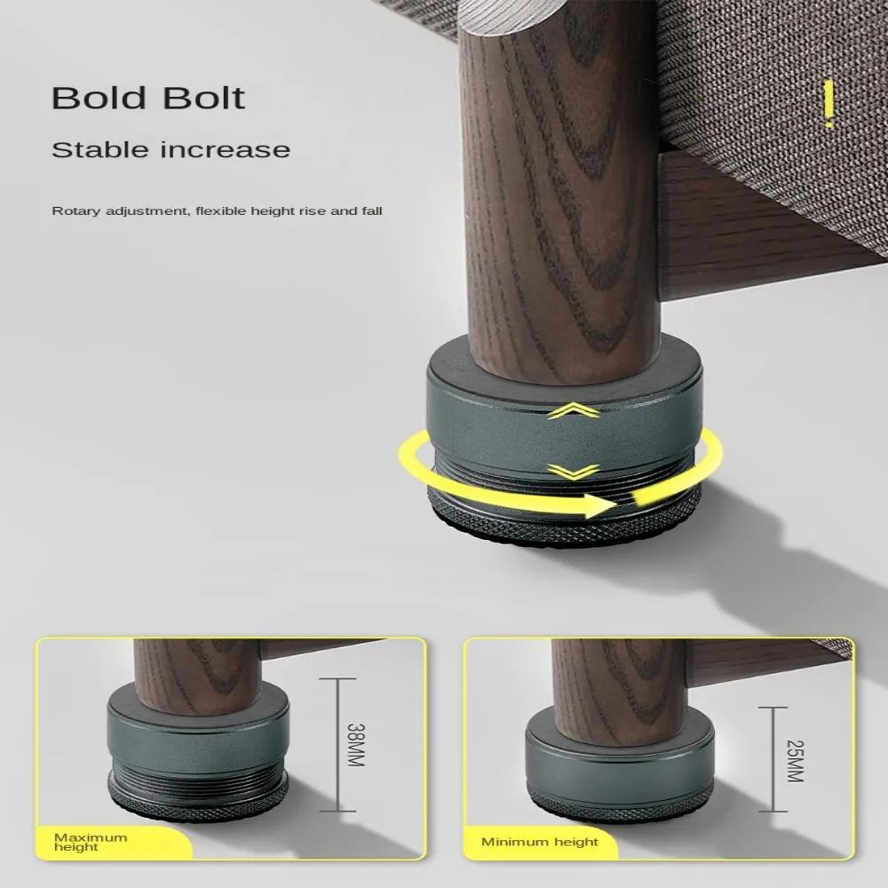 Rehausseurs de pieds de chaise de coussin de lit de table en métal, élévateur de jambe, meubles supp