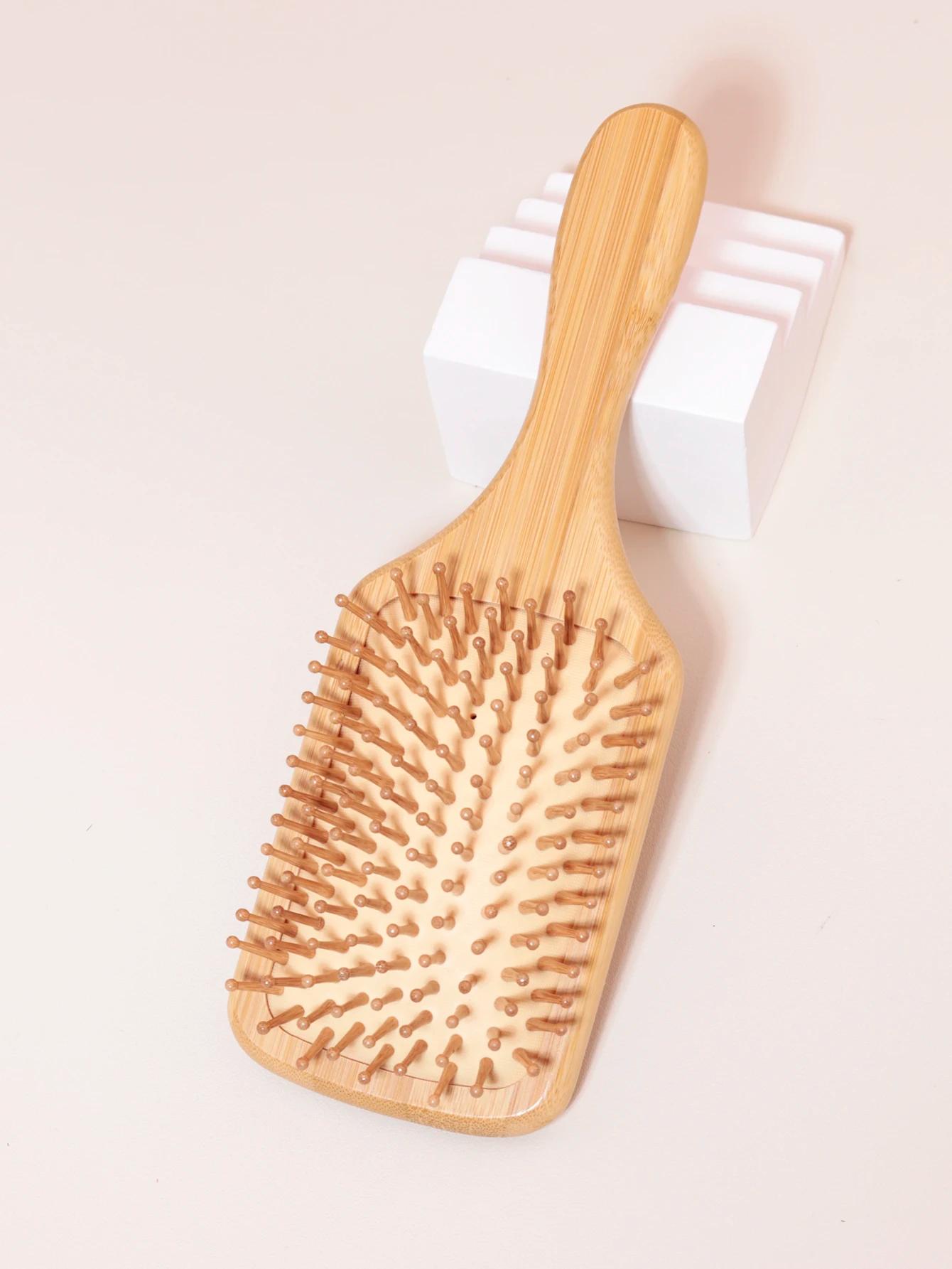 Peigne à cheveux en bois naturel, 1 pièce, perte de cheveux, massage du cuir chevelu, brosse à cheve