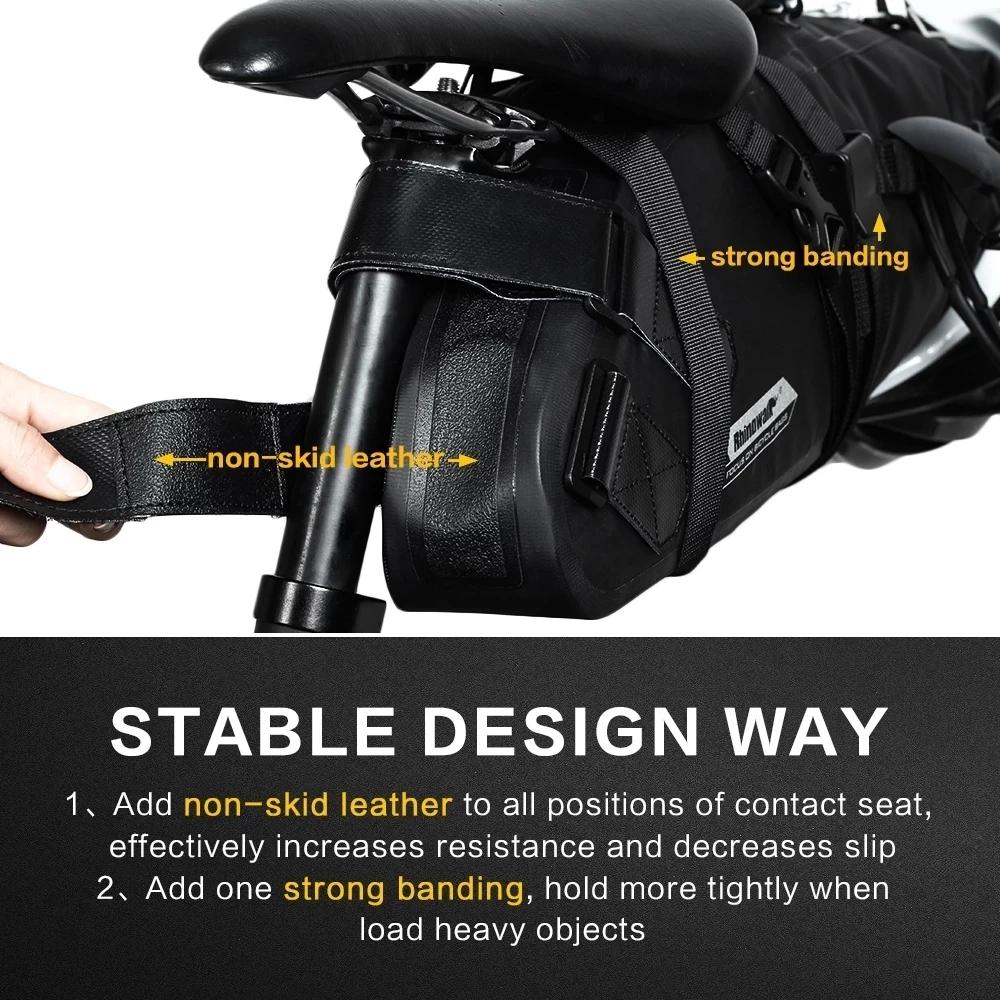 Bal inowalk-Sac de vélo entièrement étanche, sac arrière T1 pour vélo de route et de montagne, sacoc
