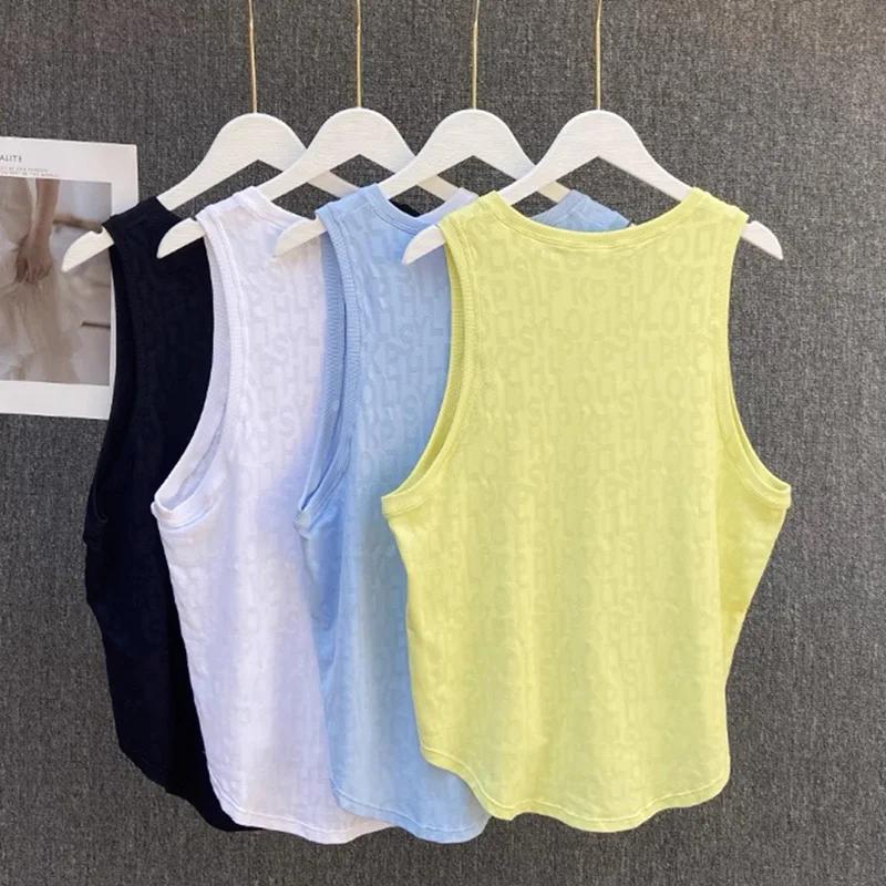 Chemisier de sport Pilates sans manches pour femmes, gilet fin d'été, Fitness, séchage rapide, chemi