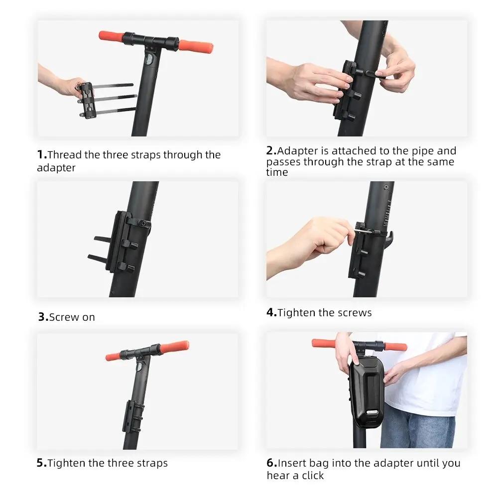 Bal inowalk-Sac avant universel pour scooter électrique Xiaomi, guidon, degré d'eau, dégagement rapi