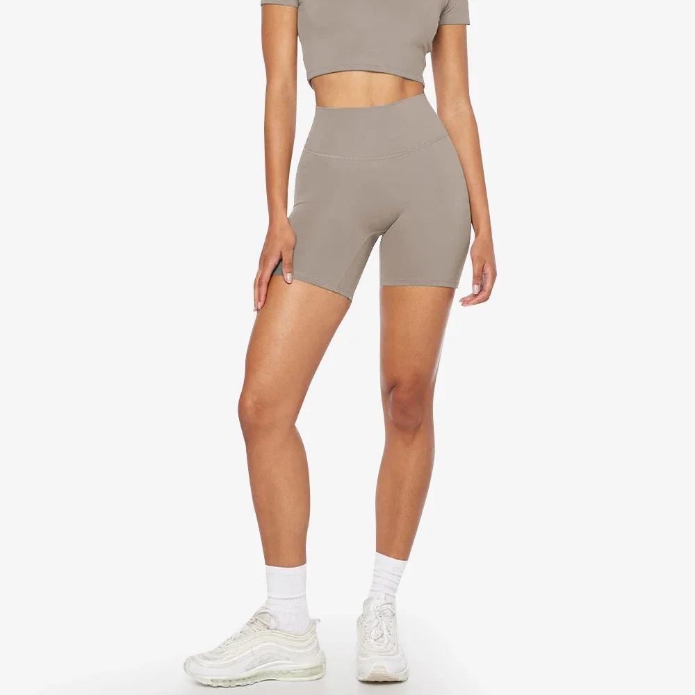 SHINBENE-Short de fitness taille haute pour femme, Hi Cloud Sculpt Peach, Solid Document Yoga Fitnes