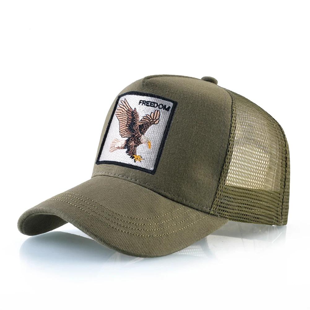 Casquettes de camionneur à la mode avec Patch de chèvre brodé, casquette de Baseball quatre saisons