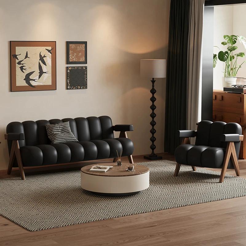 Support arrière salon canapés luxe européen concepteur moelleux canapés moderne minimaliste Divano L