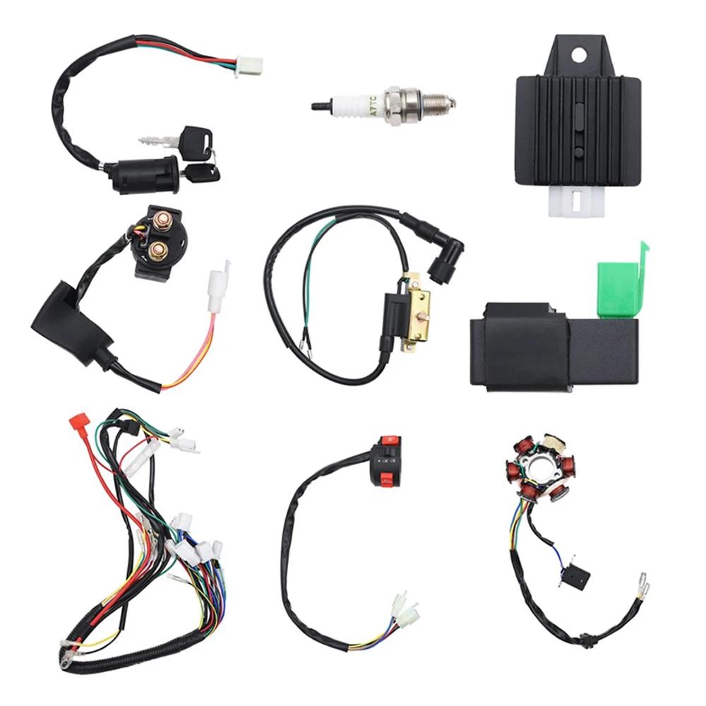 Kit de câblage électrique complet pour moto 4 temps 50 70cc 90cc 110cc 125cc, Motocross ATV Quad Pit