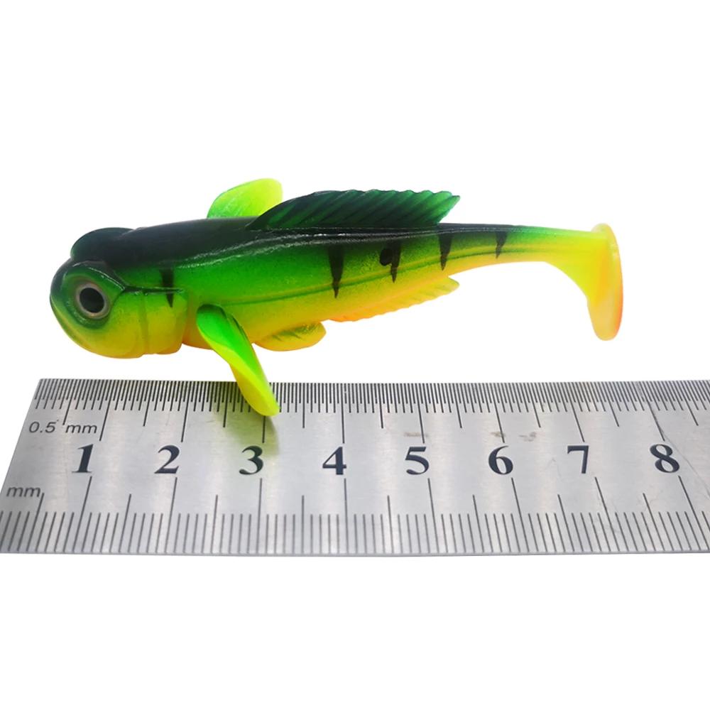 5 pièces/paquet Goby Paddle appât souple 80mm 9.5g nouveau Swimbait conception Ultra réaliste leurre