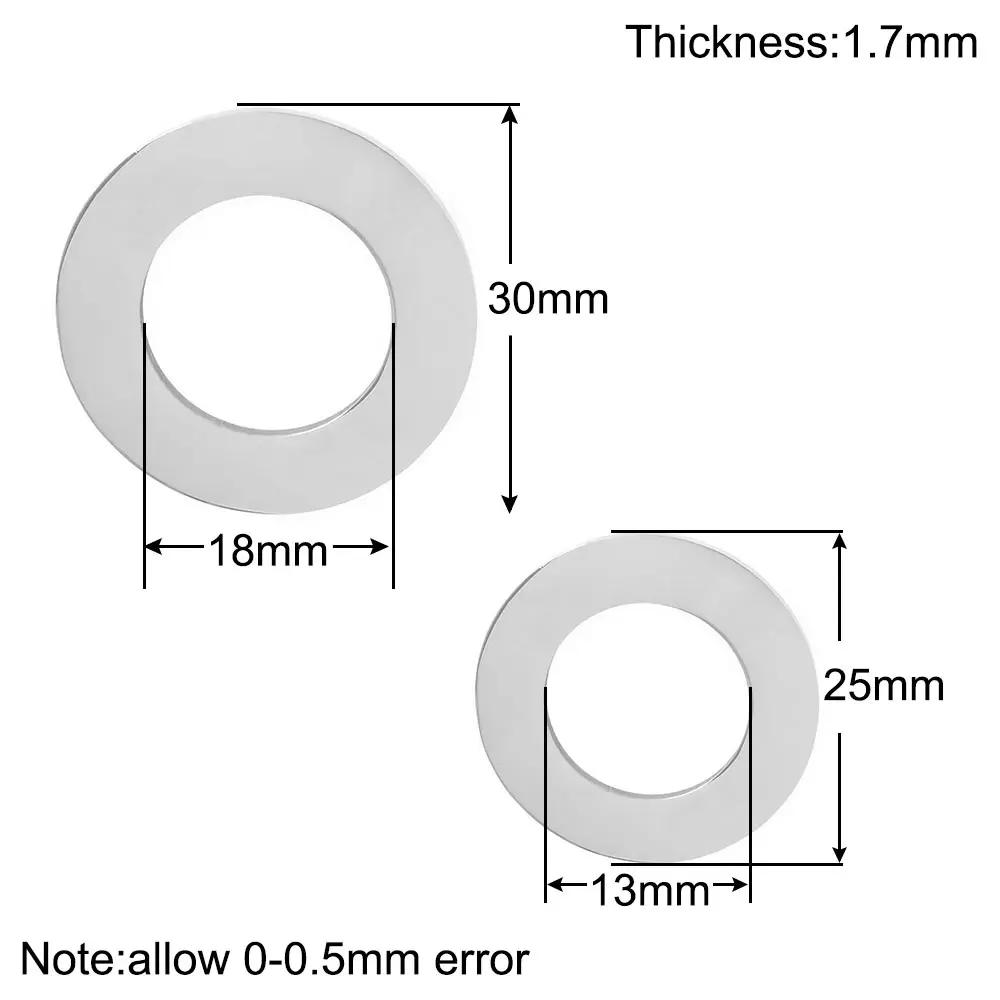 Étiquette vierge ronde polie miroir en acier inoxydable pour chien, bracelet, collier, bijoux, acces