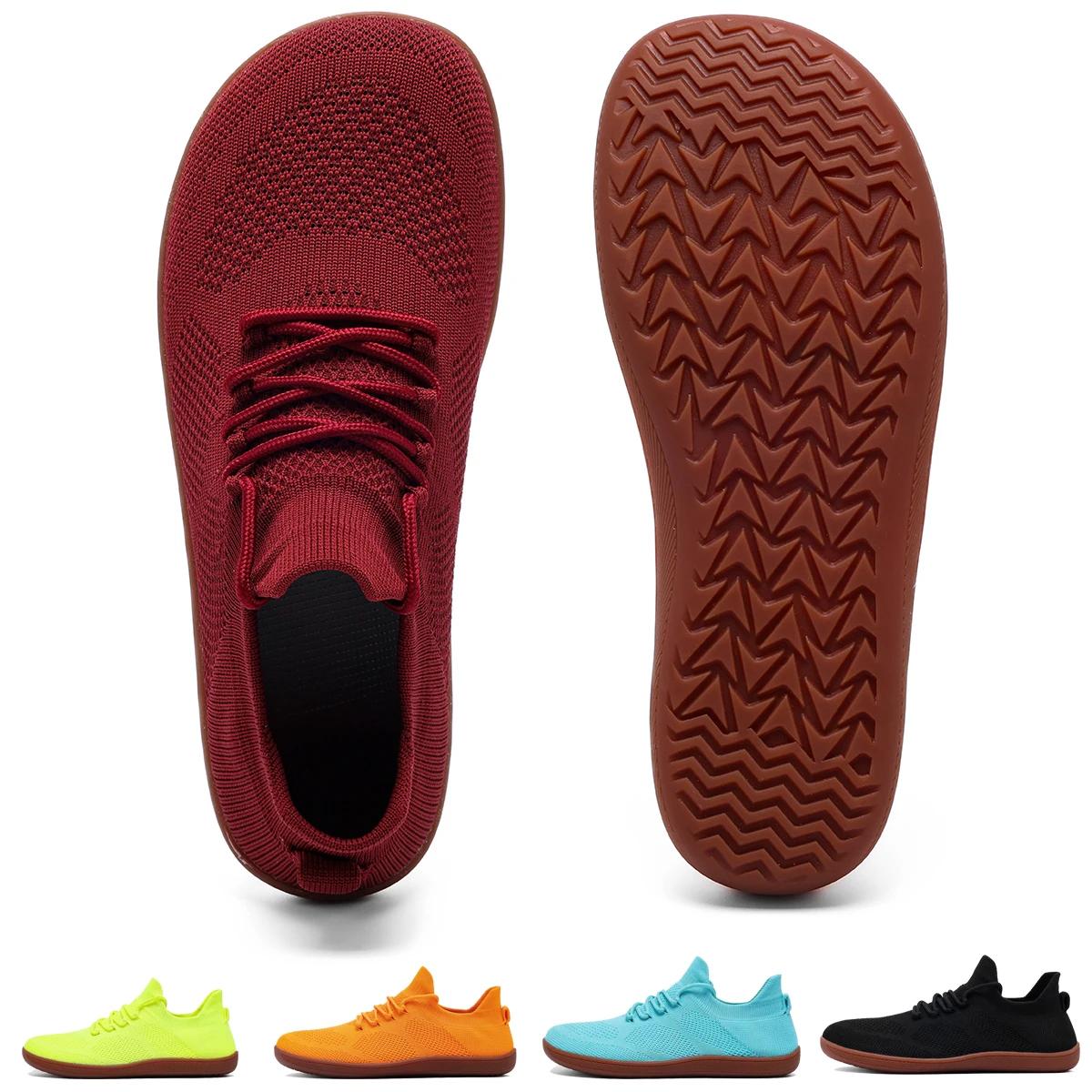 Chaussures pieds nus à bout large pour hommes et femmes - Baskets minimalistes avec semelle zéro drop