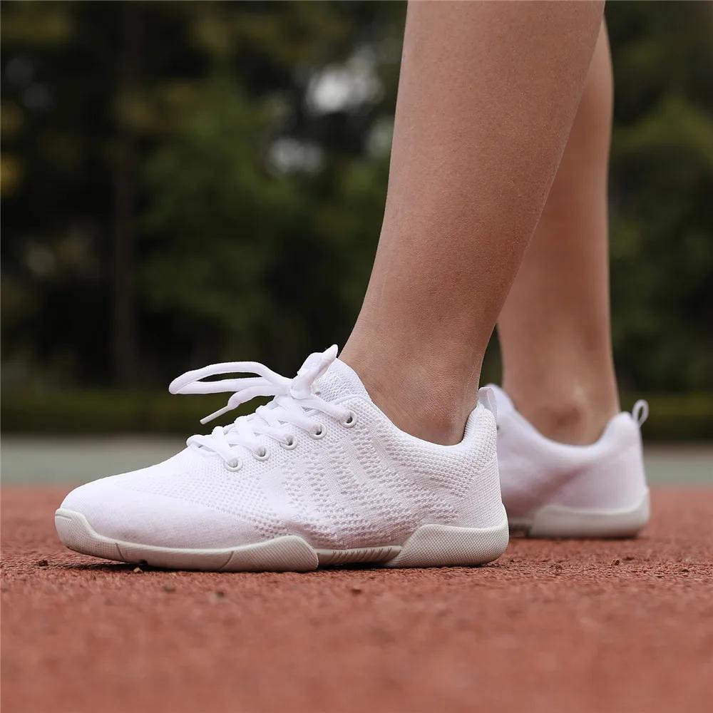 BAXINIER filles blanc Cheer danse baskets enfants léger Cheerleading formation marche Tennis femmes