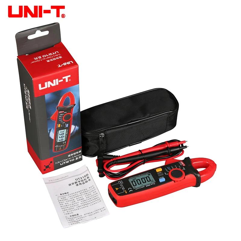 UNI-T UT210E Mini pince multimètre de courant numérique AC DC voltmètre de tension 100A ampèremètre