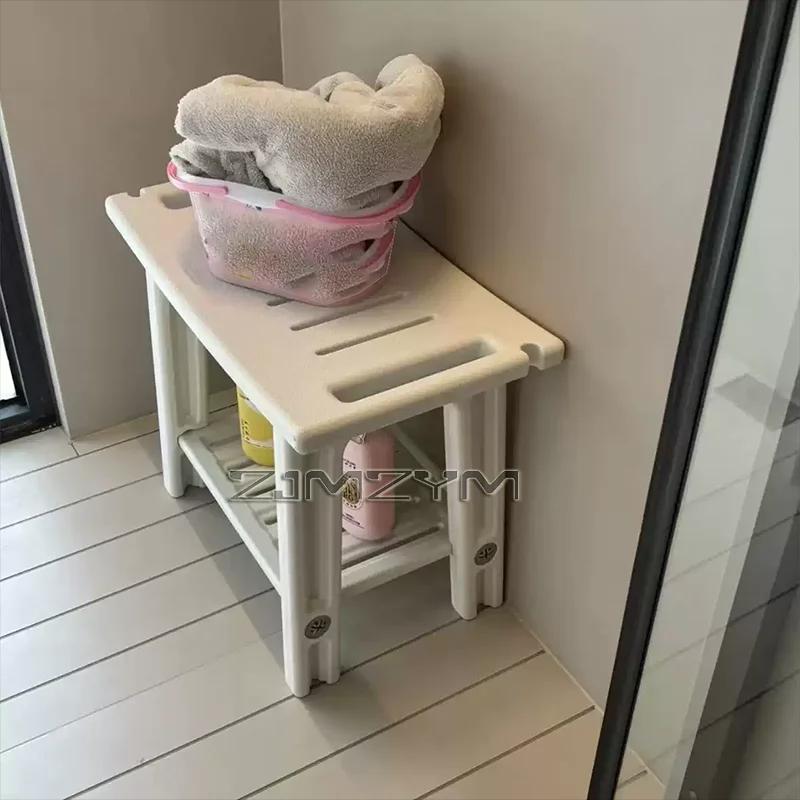 Tabouret de douche pliable et antidérapant pour femmes âgées et enceintes, banc de salle de bain, si