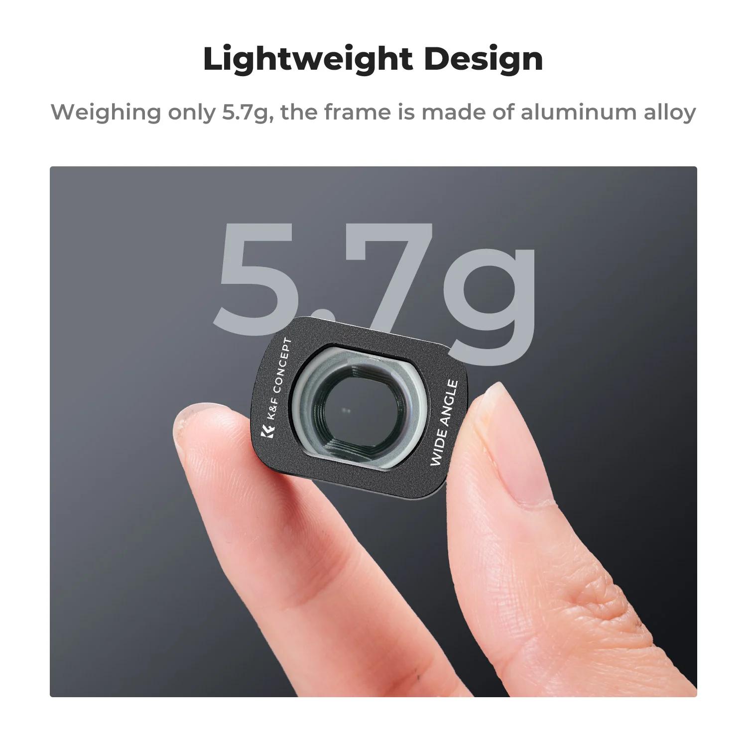 Filtre grand angle magnétique K&F CONCEPT pour DJI Osmo Pocket 3, accessoires de protection pour obj