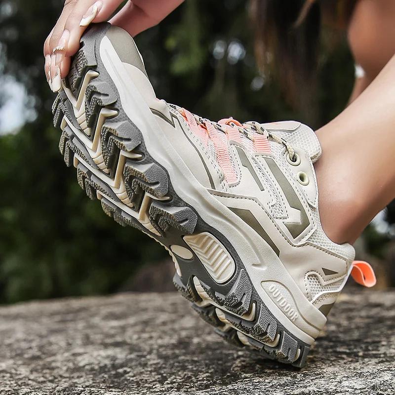 2025 chaussures de randonnée hommes femmes maille baskets respirant mode chaussures de montagne garç