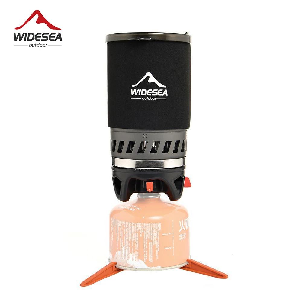 Widesea système de cuisine de Camping avec échange de chaleur cuisinière à gaz d'extérieur brûleur à