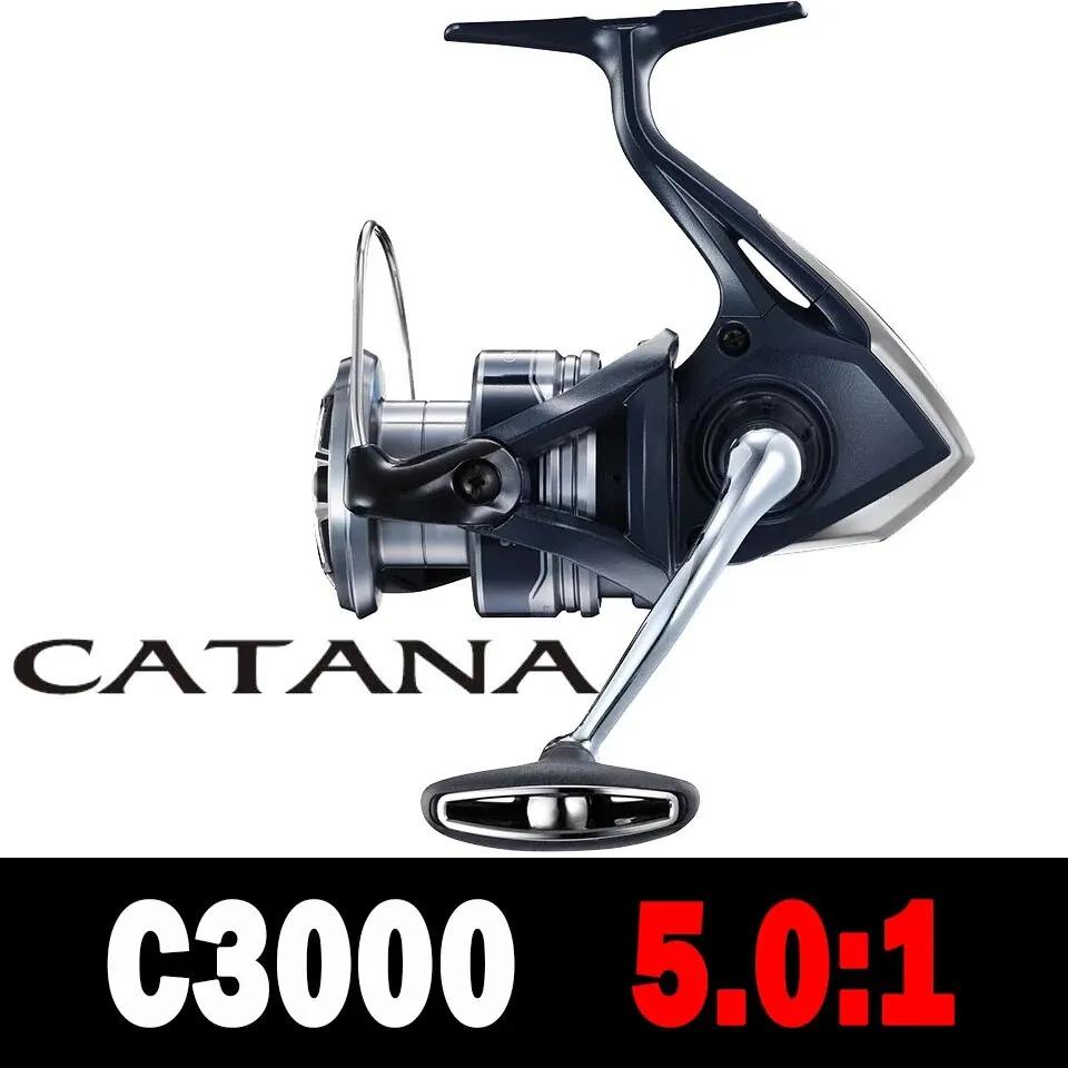 SHIMANO CATANA Spinning Fishing Reel 3 + 1BB Metal Spool G-Free Body et système de gestion de la lig