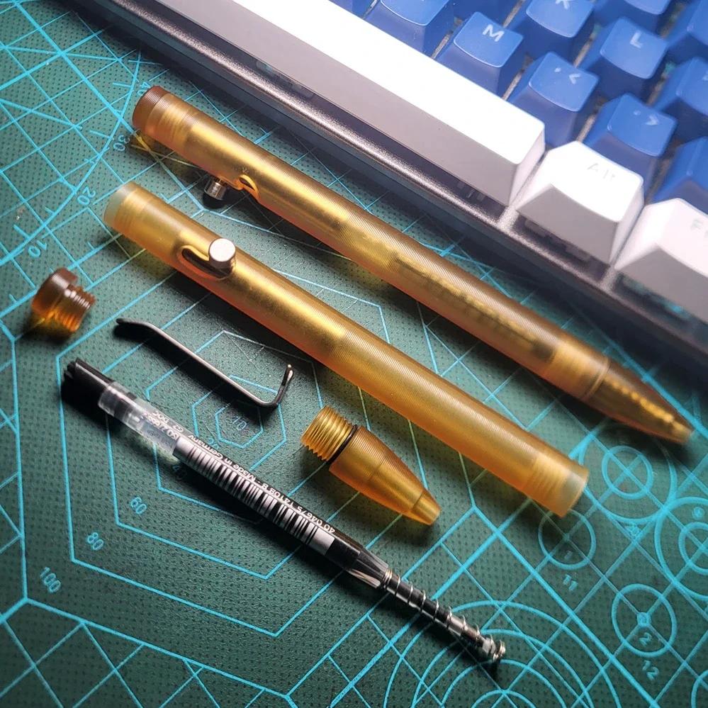 EDC-Stylo de signature en alliage PEI et titane, outils d'écriture multifonctionnels portables pour