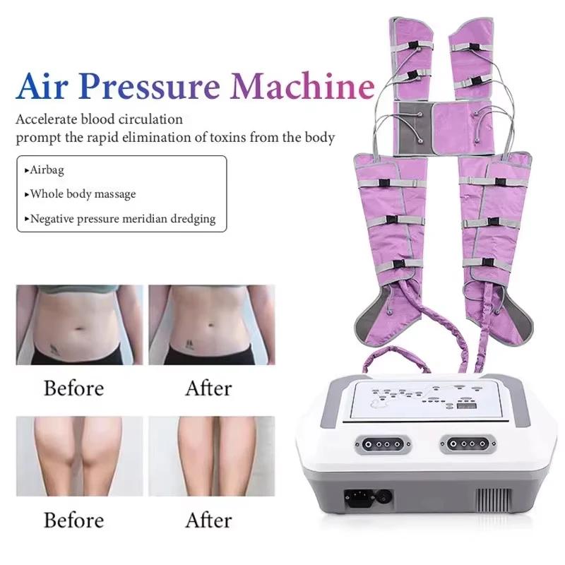 Machine de pressothérapie professionnelle, appareil de Massage lymphatique violet, bras, épaules, ve