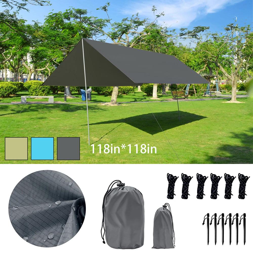 Tente de Camping Oxford Étanche et Pliante, Auvent Ultraléger, Grand Espace, Abri Soleil, Famille Gl