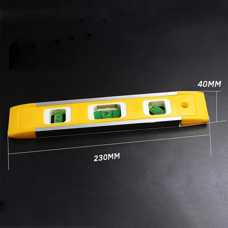 2pcs Jauge de Niveau En Alliage D'aluminium Forte Magnétique Mini Trois Type Jauge de Niveau Horizon