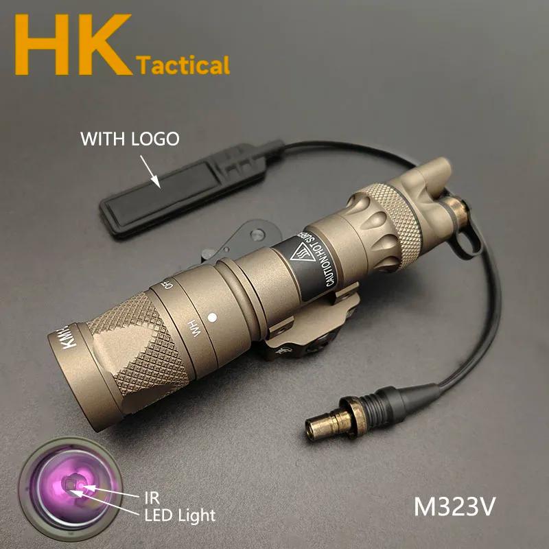 Lampe tactique pour armes M600 M622V M323V, illuminateur IR et lampe torche LED blanche avec base à