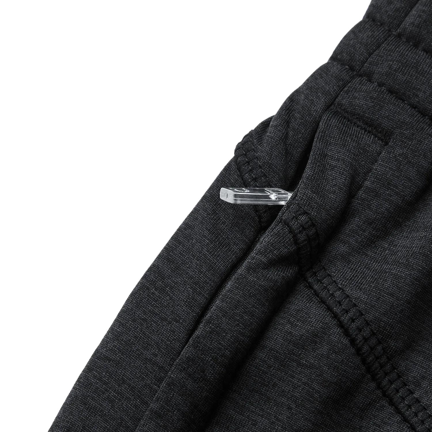 Li-Ning Short de sport Wade Knit pour hommes, 100% polyester, coupe régulière, poche zippée conforta