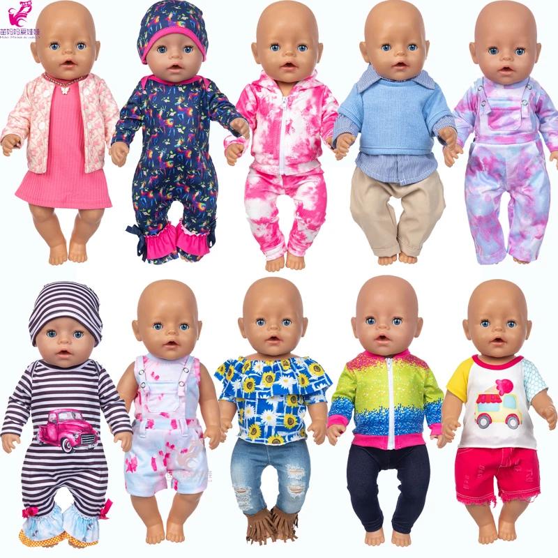 Vêtements de poupée pour fille de 18 pouces, pantalons en jean, ensemble de vêtements de poupée, man