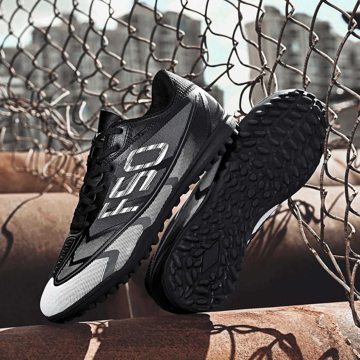 Chaussures de football pour hommes, chaussures de sport TF pour adultes, chaussures de football légè