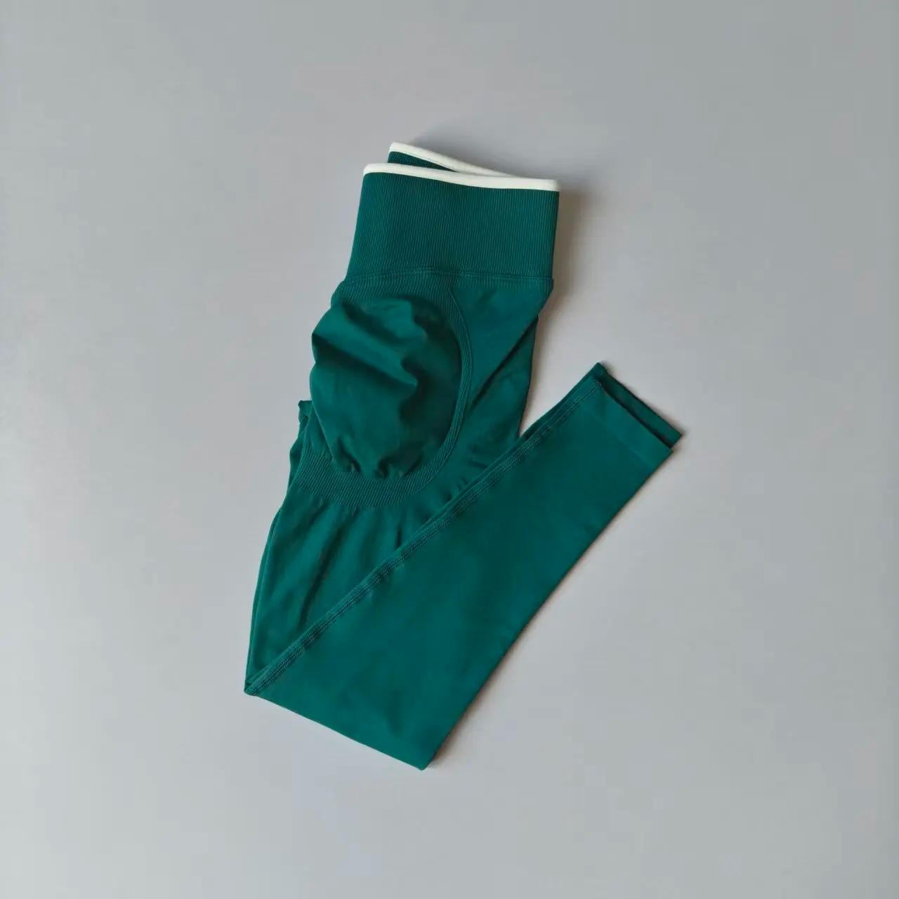 Pantalons de Yoga taille haute sans couture pour femmes, Leggings de contrôle du ventre, extensibles