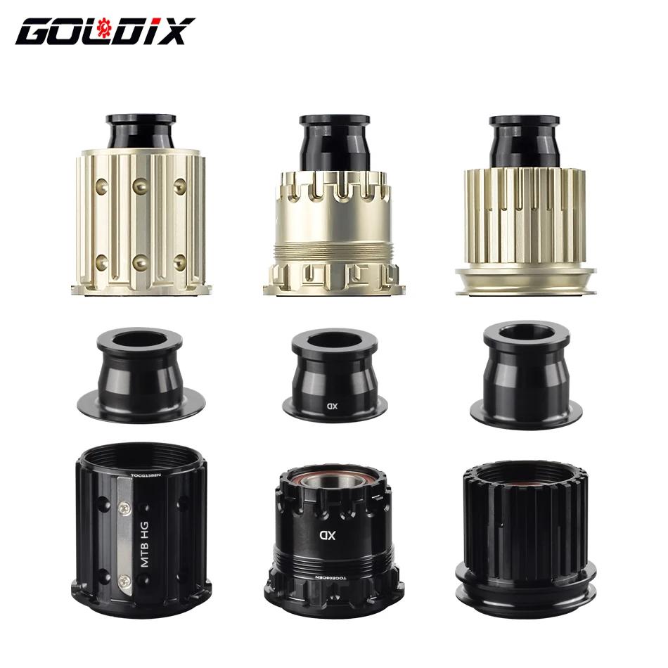Adaptateur de moyeu de vélo GOLDIX avec embout QR/THRU corps de moyeu de vélo HG/XD/MS pour moyeu li