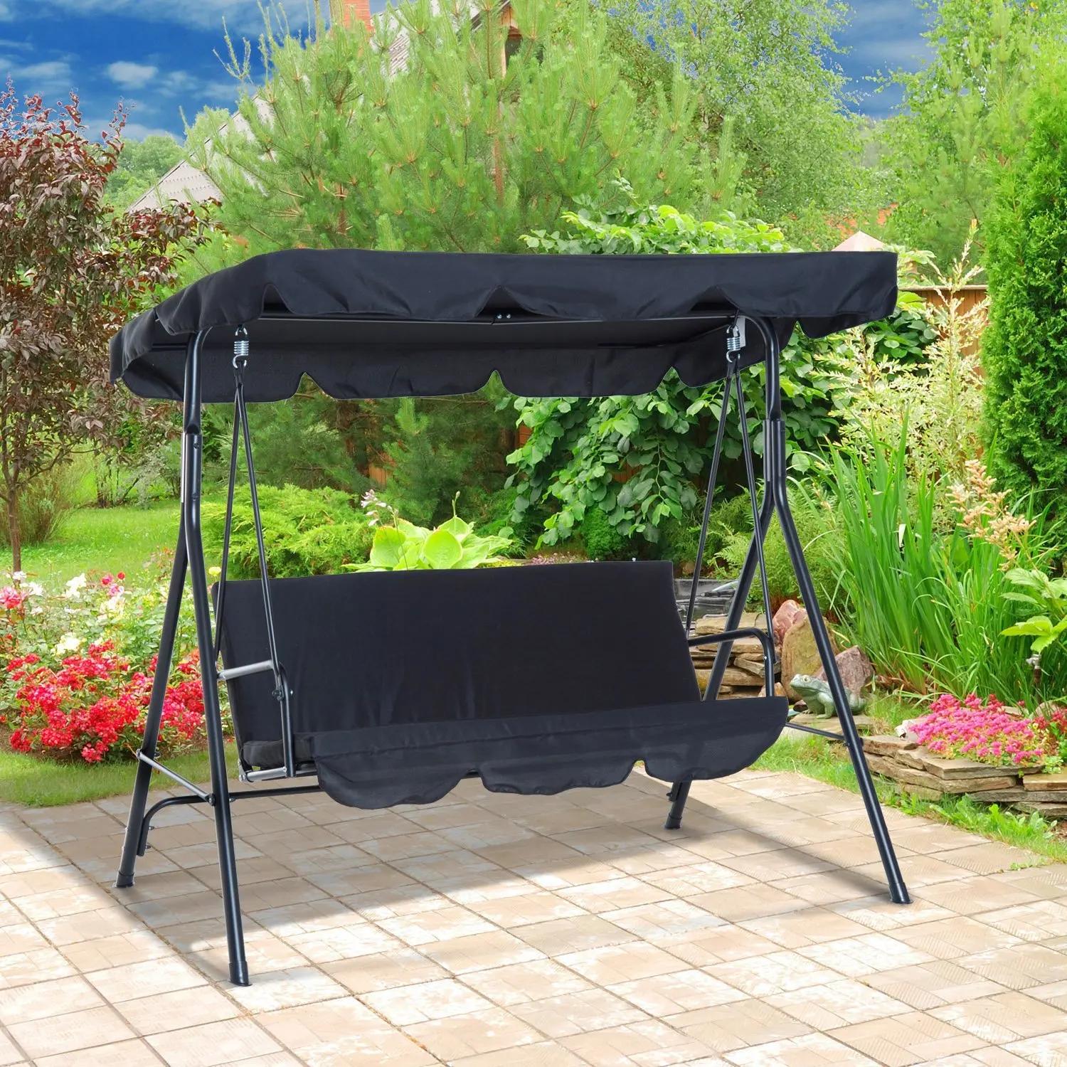 Juste de pluie plissée pour chaise pivotante de terrasse, housse anti-poussière pour parc extérieur,