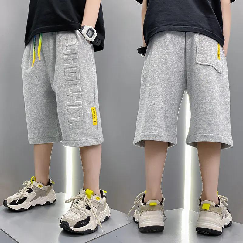 Short de dehors Court en Coton pour Garçon, Pantalon de Survêtement Longueur Genou, Tailles 5, 6, 7,