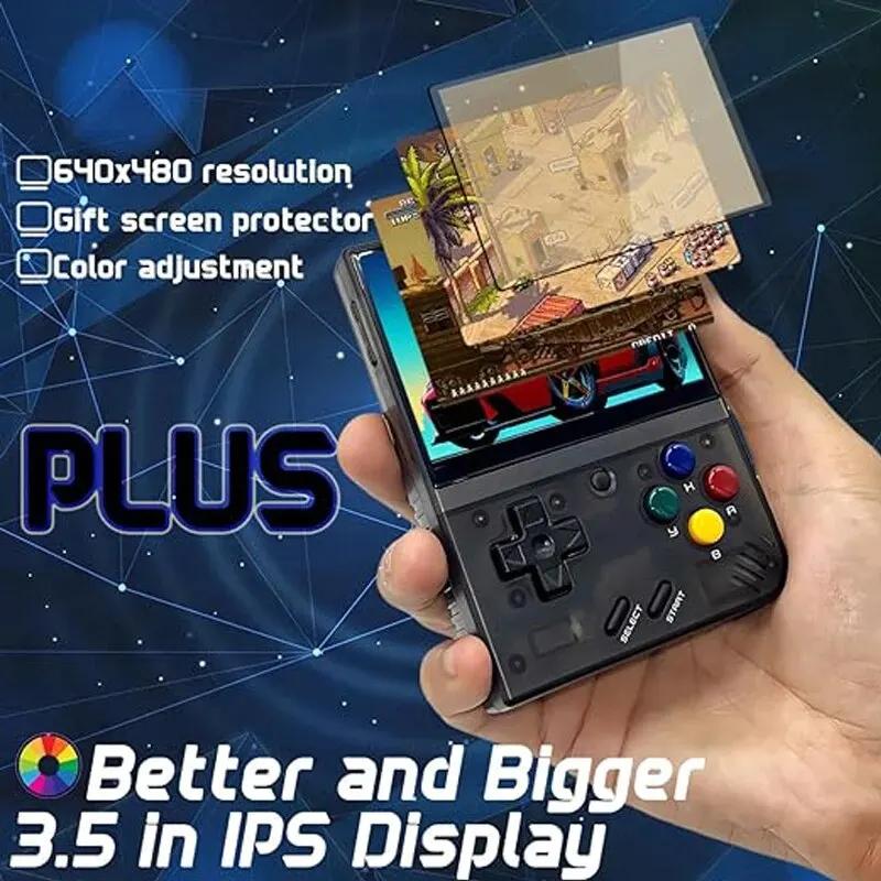 MIYOO-Console de jeu Mini Plus, écran IPS 3.5 pouces, console de jeu rétro, lecteur vidéo, 3000mAh,