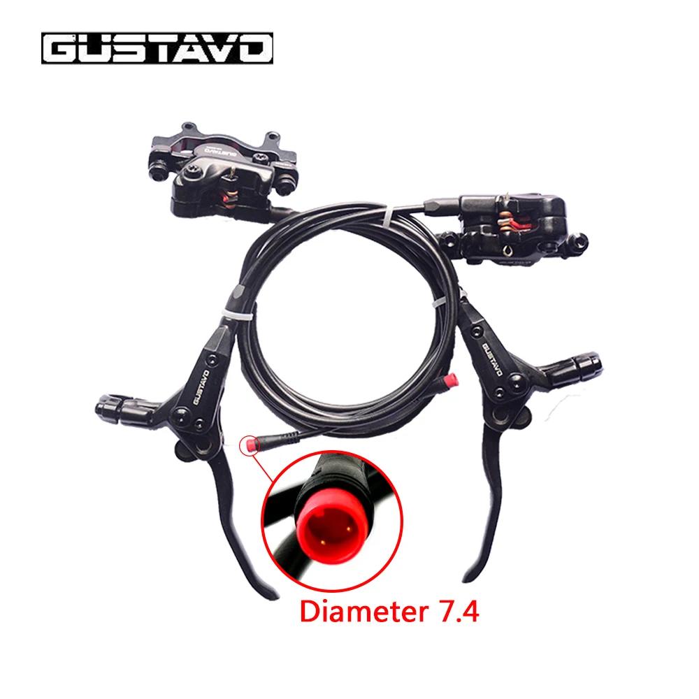 GUSTAVD – freins à disque hydrauliques pour vélo électrique, vtt, coupure, prise 2 broches pour Bafa
