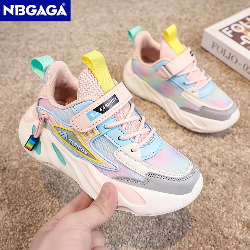 Baskets en maille respirante pour enfants, chaussures de tennis décontractées, sports scolaires, mod