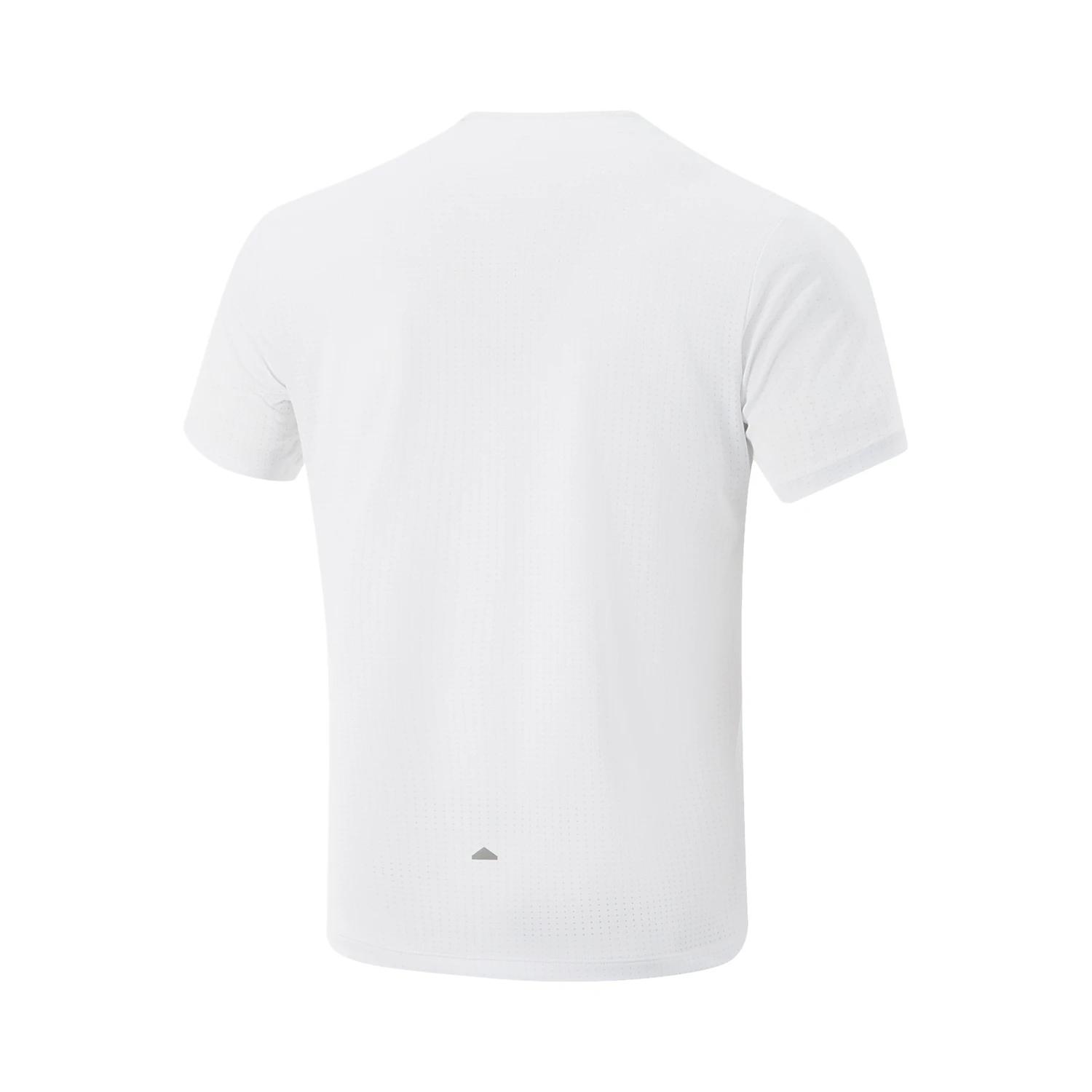 Li-Ning T-shirt de sport pour hommes AT AIR, coupe régulière, en polyester respirant, avec doublure