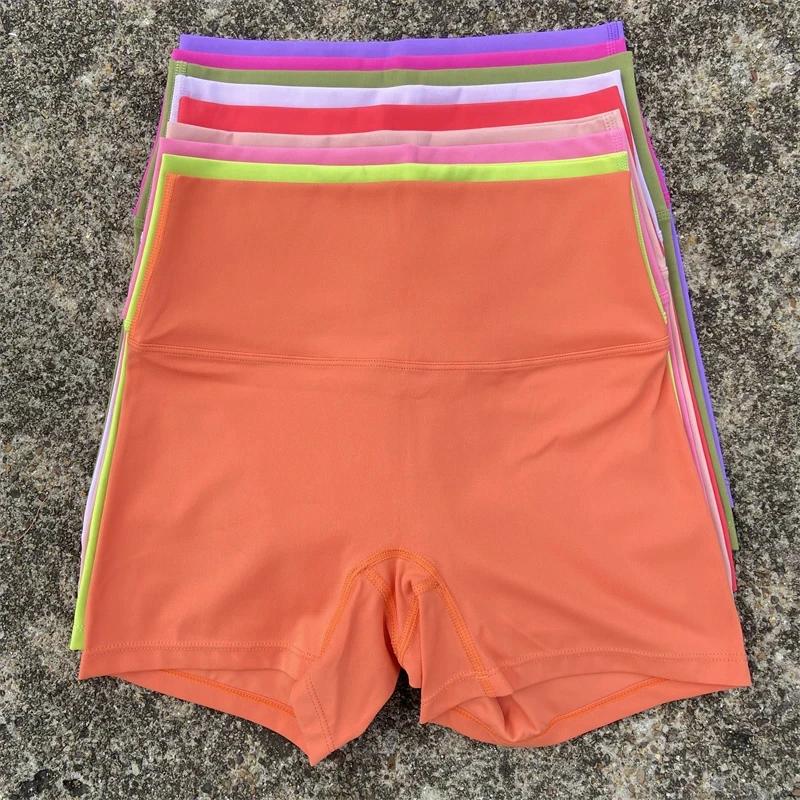Short de yoga taille haute pour femme, vêtement de sport, fitness, vélo, squatting, wagg, entraîneme