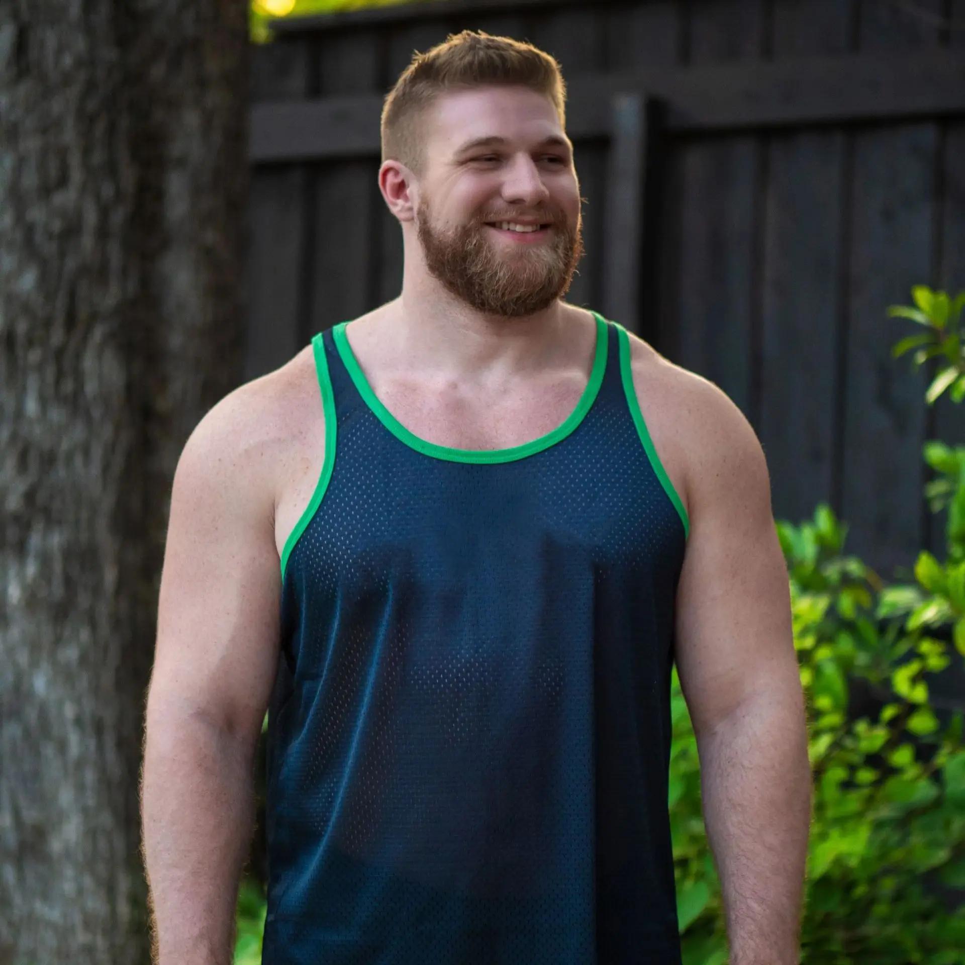 Débardeur de gymnastique d'été pour hommes, vêtements d'entraînement de Fitness, chemise ample sans