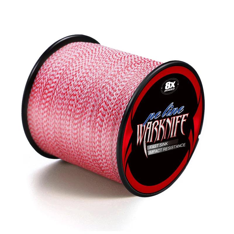 Warknife 8 brins 100M 300M 500M 1000M 1500M 2000M ligne de pêche PE Multifilamet tressé ligne de pêc